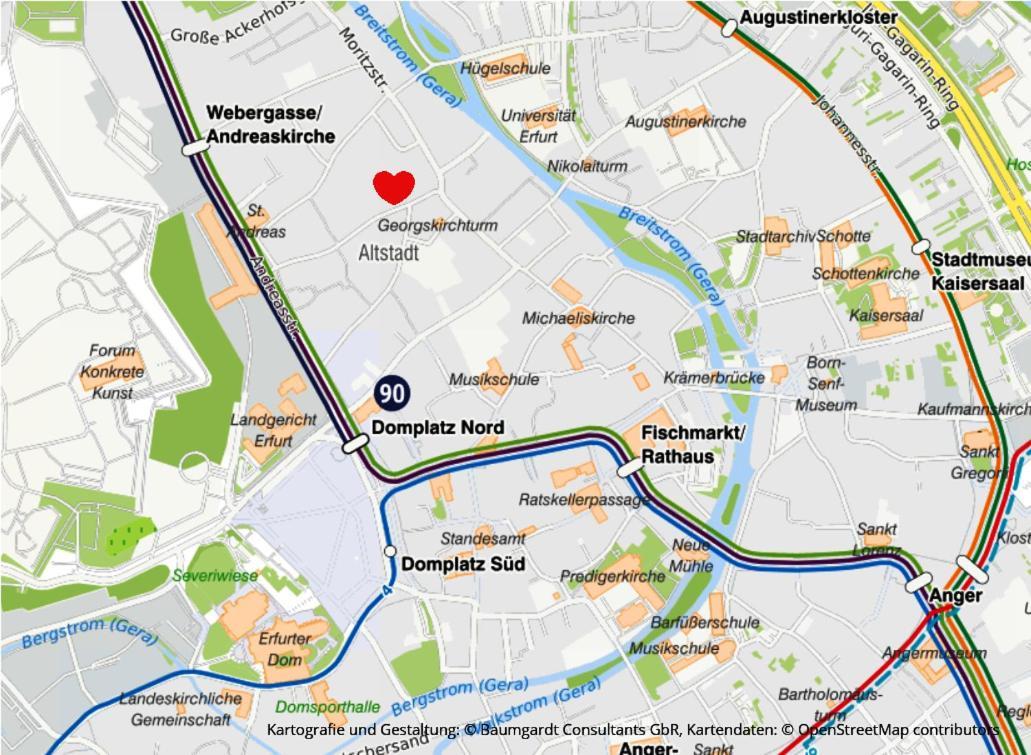 Altstadt Ferienwohnung Erfurt Luaran gambar
